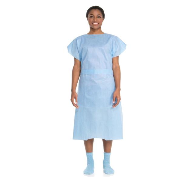 Gown Patient Universal Blue SMS 100/Ca